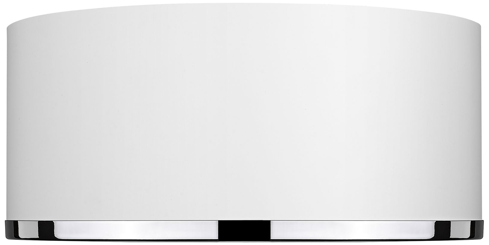 Image 5 Arlo by Z-Lite Matte White + Chrome 2 Light Flush Mount more views