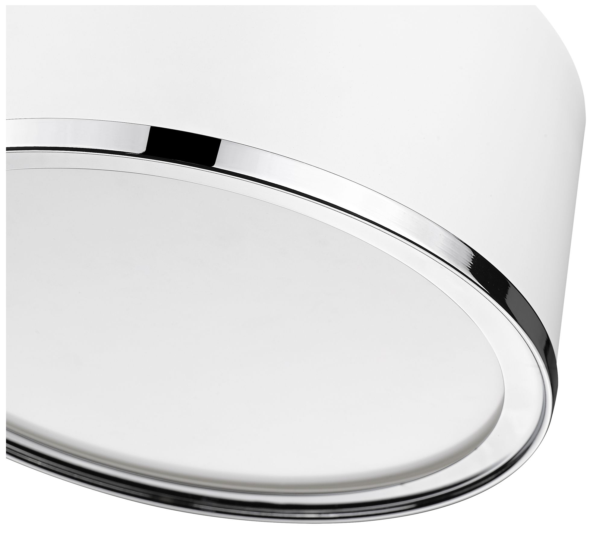 Image 6 Arlo by Z-Lite Matte White + Chrome 2 Light Flush Mount more views