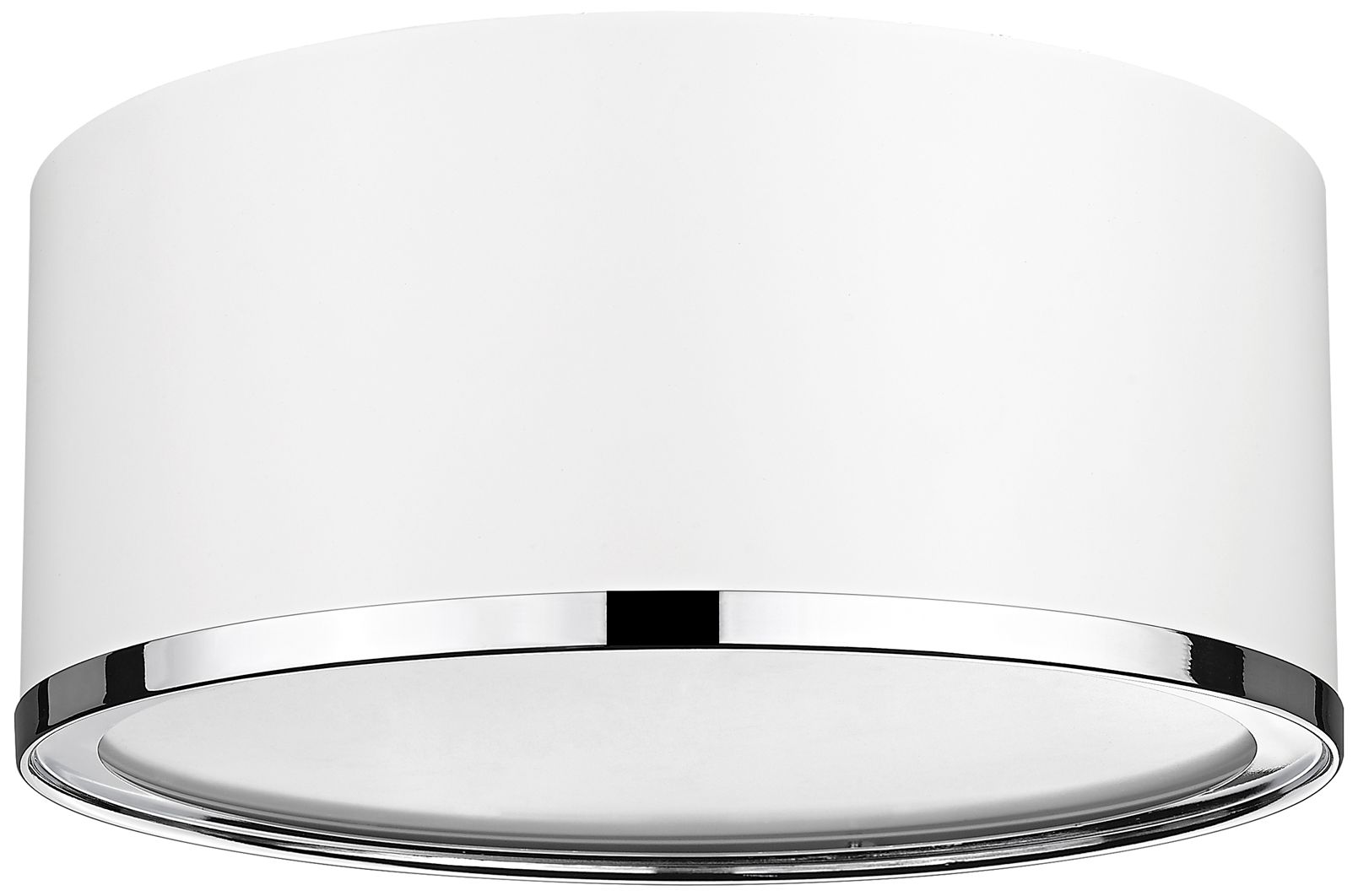 Image 7 Arlo by Z-Lite Matte White + Chrome 2 Light Flush Mount more views