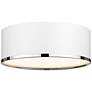 2_Arlo by Z-Lite Matte White + Chrome 3 Light Flush Mount