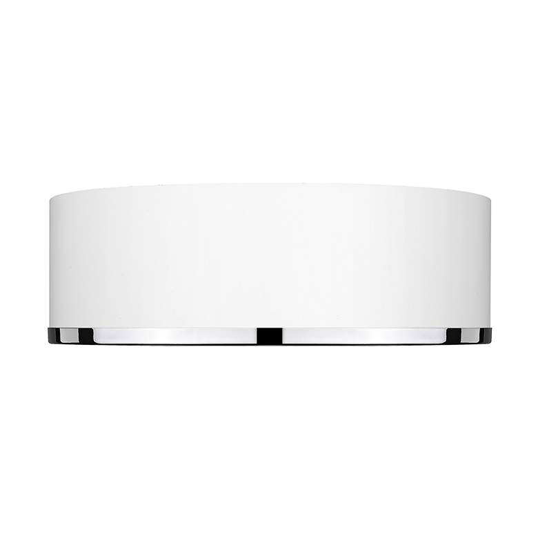 Image 5 Arlo by Z-Lite Matte White + Chrome 3 Light Flush Mount more views