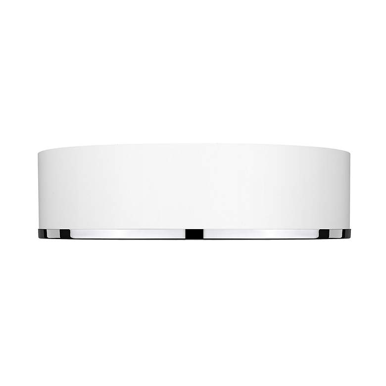 Image 5 Arlo by Z-Lite Matte White + Chrome 4 Light Flush Mount more views