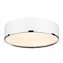 6_Arlo by Z-Lite Matte White + Chrome 4 Light Flush Mount more views