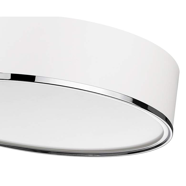 Image 7 Arlo by Z-Lite Matte White + Chrome 4 Light Flush Mount more views
