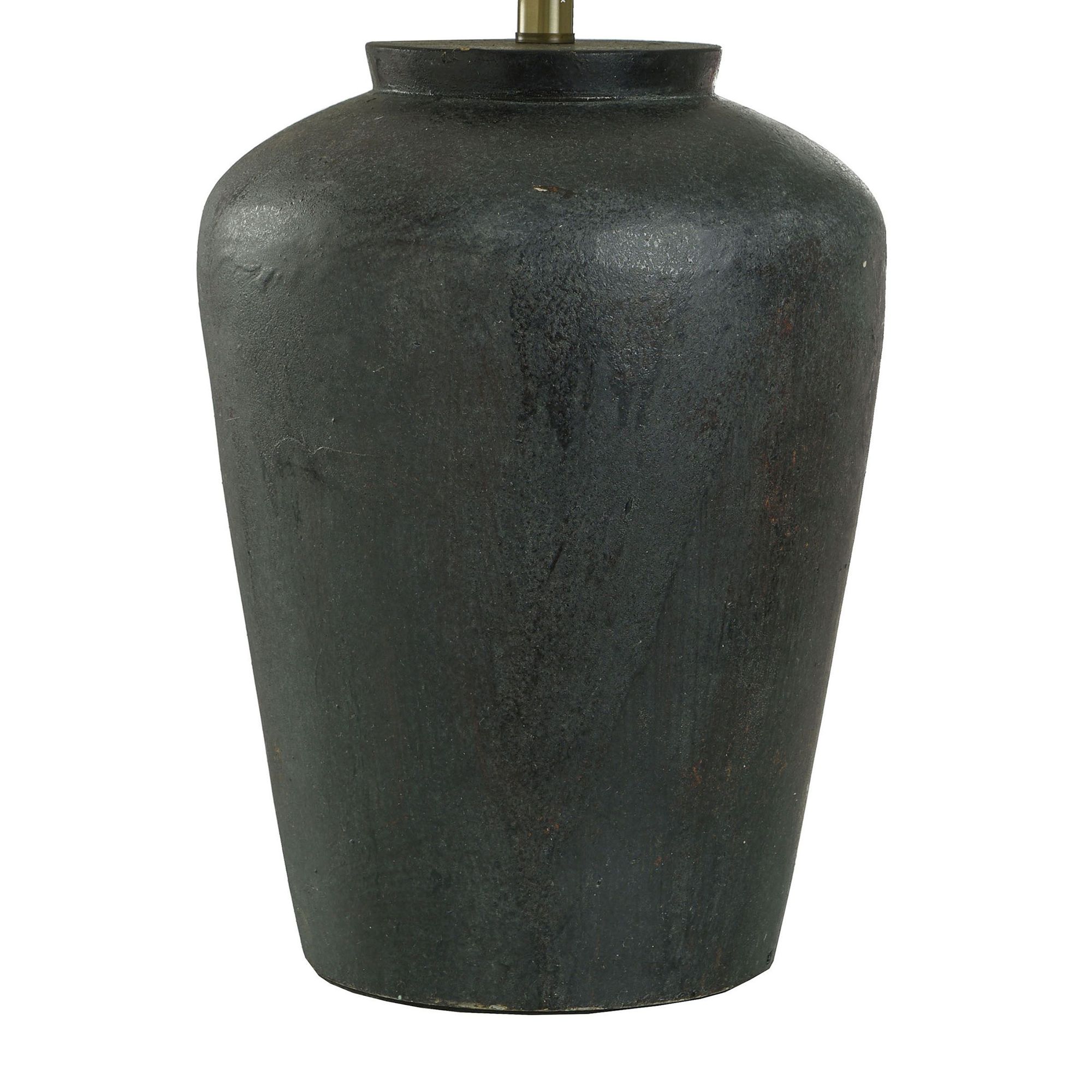 Image 5 Arlo Cotta Distressed Black Cement Table Lamp more views