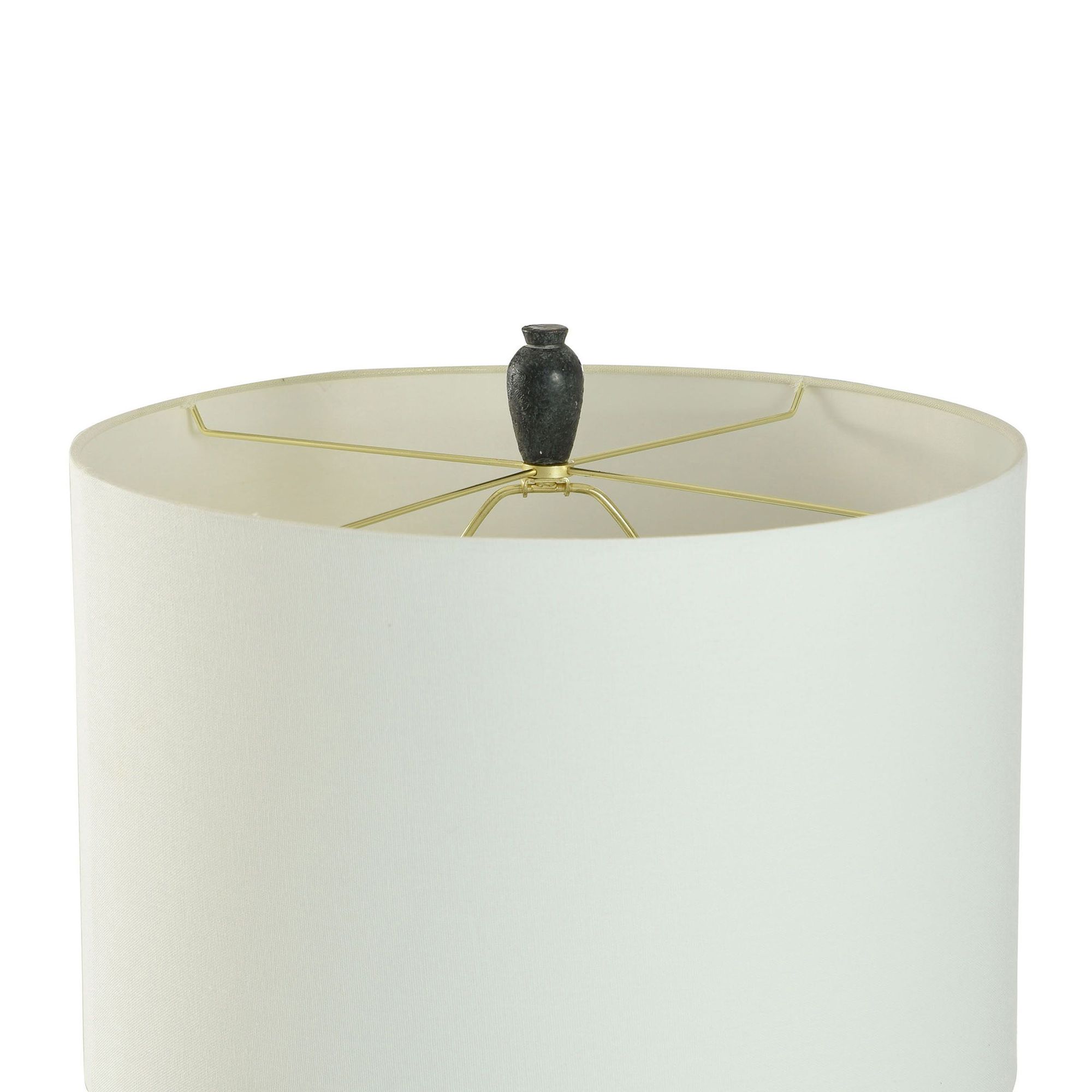 Image 6 Arlo Cotta Distressed Black Cement Table Lamp more views