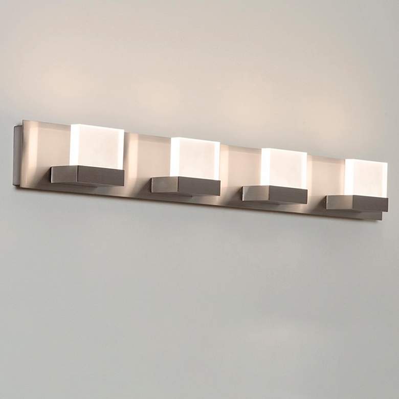 Image 1 Arlo LED 4-Light Vanity - 120v - Satin Nickel