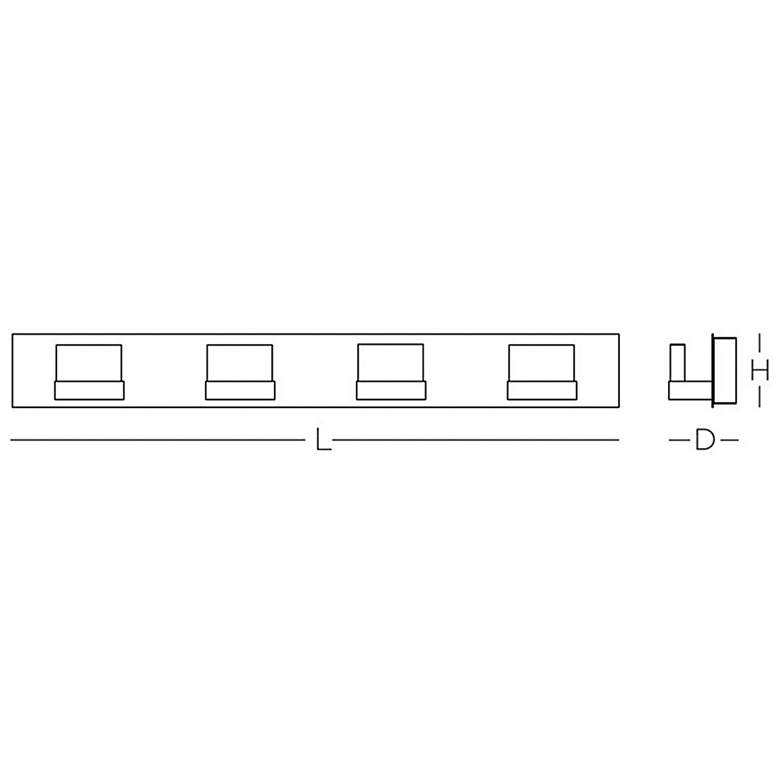 Image 4 Arlo LED 4-Light Vanity - 120v - Satin Nickel more views