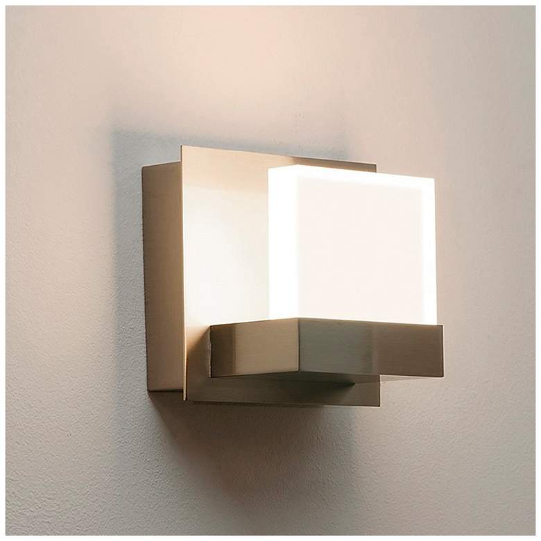 Image 3 Arlo LED Sconce - 120v - Satin Nickel more views