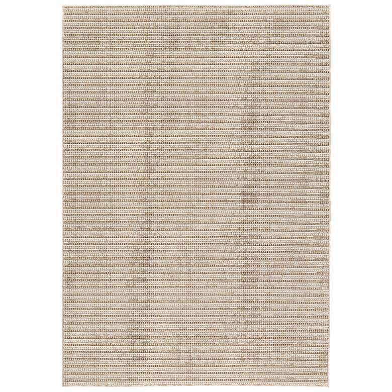 Image 2 Arlyn PRA04 4'x6' Cream and Beige Indoor/Outdoor Area Rug