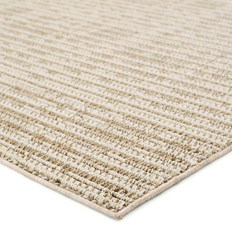Image 3 Arlyn PRA04 4'x6' Cream and Beige Indoor/Outdoor Area Rug more views
