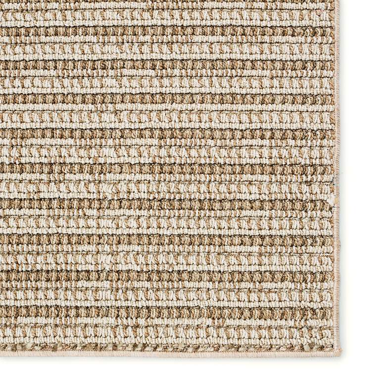 Image 5 Arlyn PRA04 4'x6' Cream and Beige Indoor/Outdoor Area Rug more views