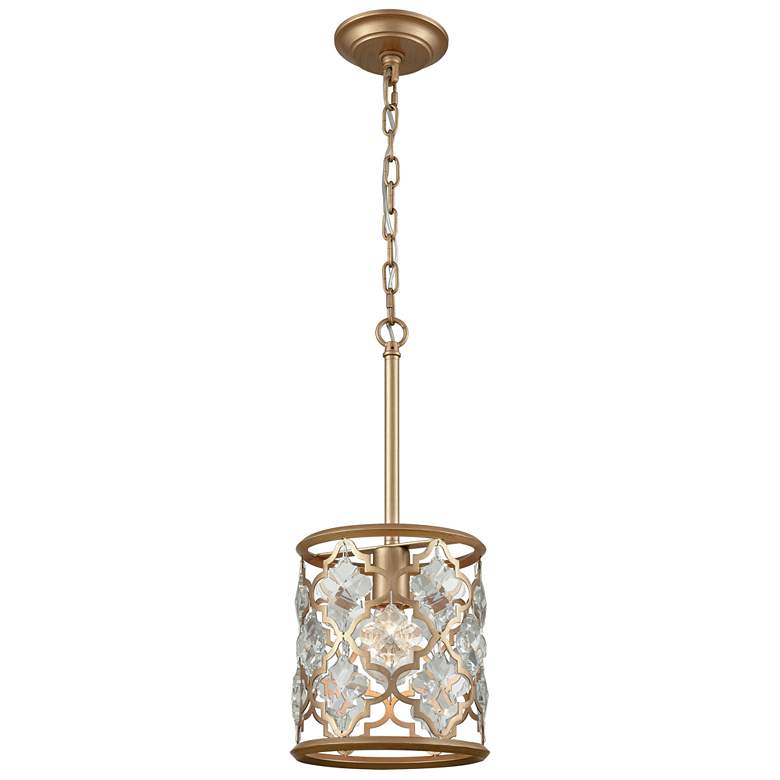 Image 1 Armand 8 Wide 1-Light Mini Pendant - Matte Gold
