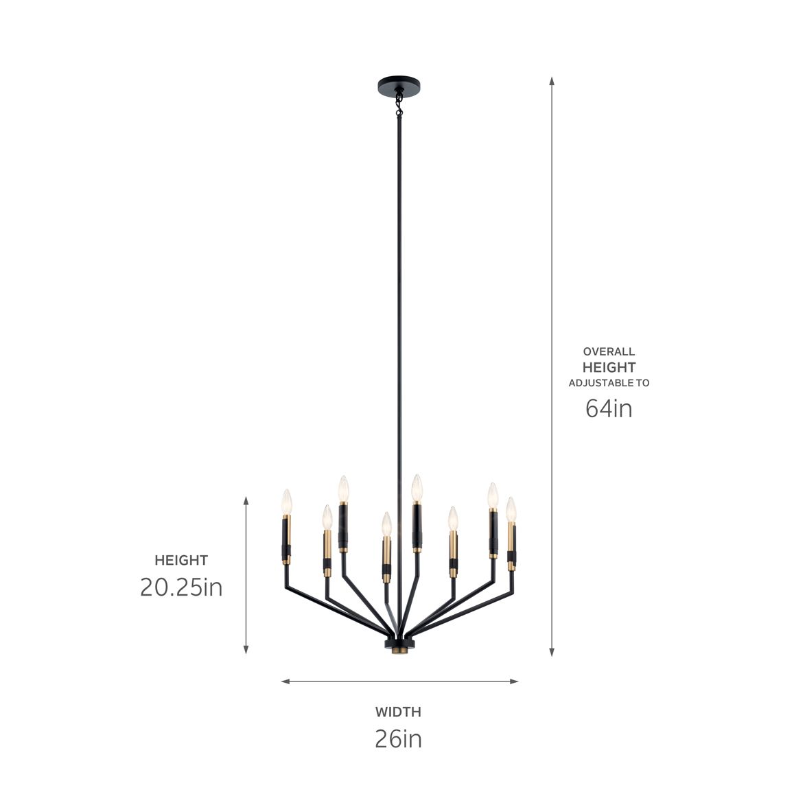 Image 5 Armand Black Contemporary Chandelier more views