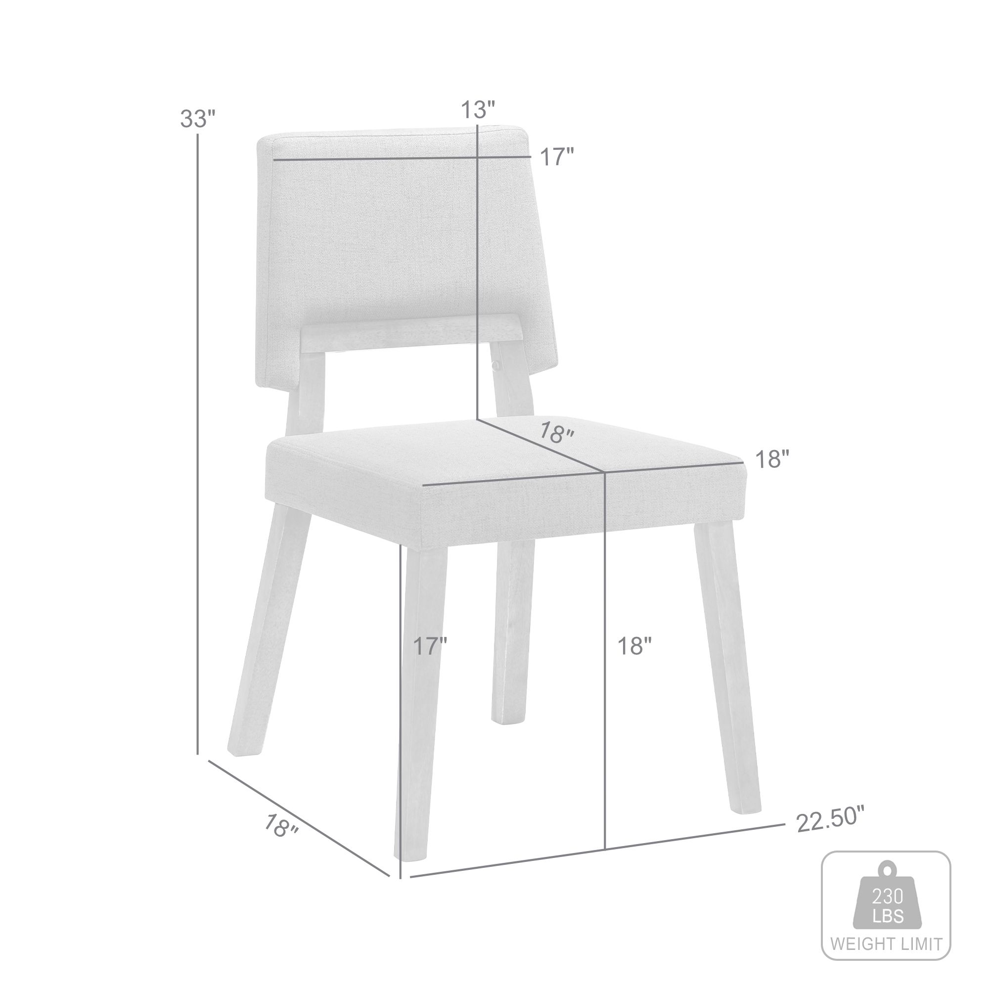 Armen Channell 22 1/2" Wide Orange Fabric Dining Chairs Set of 2 in scene