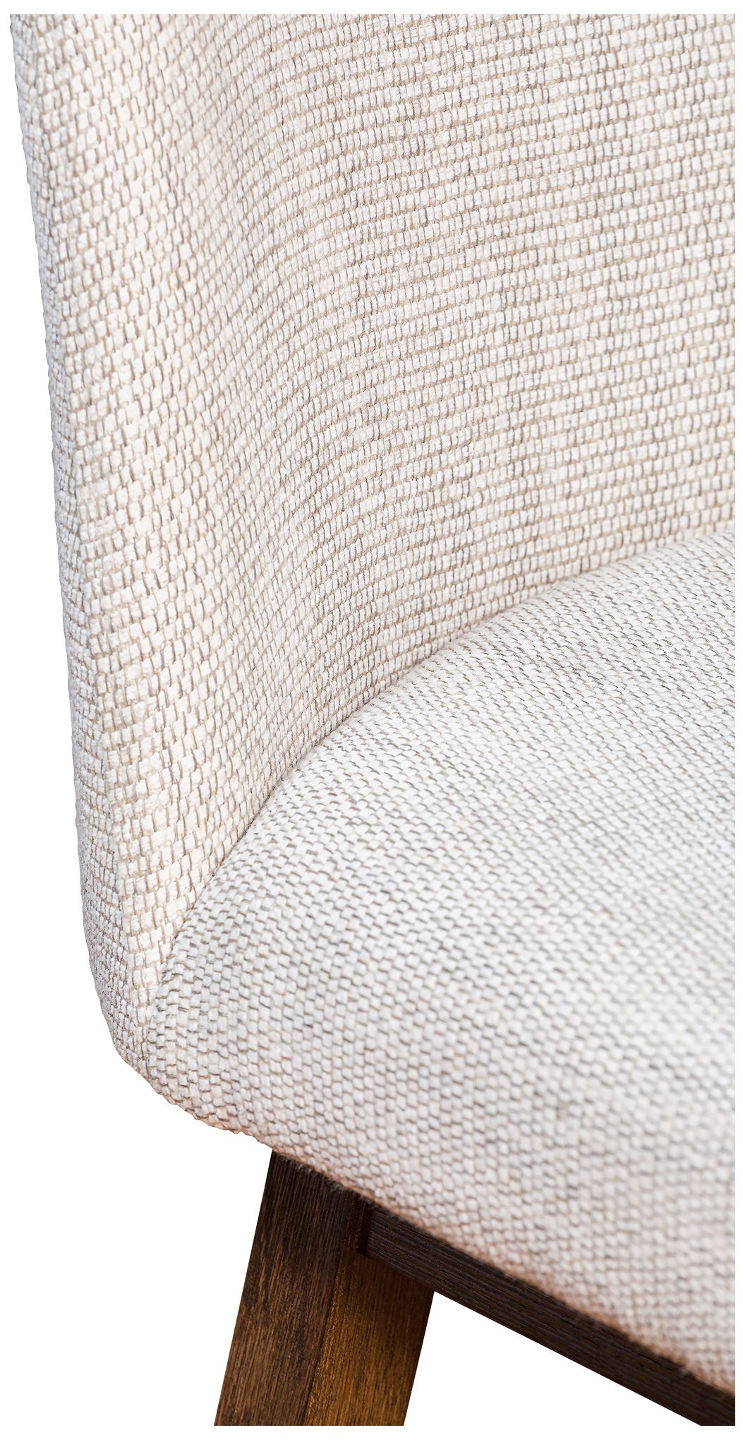 Image 7 Armen Living Amalie 30" Brown Oak with Beige Fabric Swivel Barstool more views