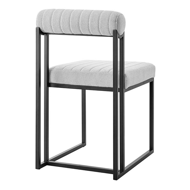 Image 2 Armen Living Anastasia 17 1/2" Wide Black Gray Dining Chairs Set of 2 more views
