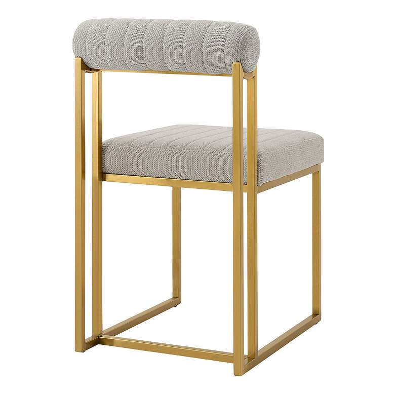 Image 2 Armen Living Anastasia 17 1/2" Wide Gold Taupe Dining Chairs Set of 2 more views