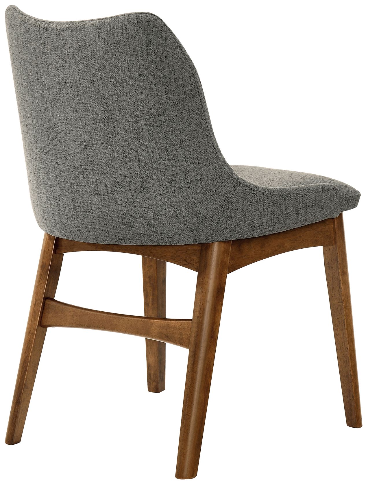 Image 5 Armen Living Azalea 21" Wide Walnut and Charcoal Dining Chair Set of 2 more views