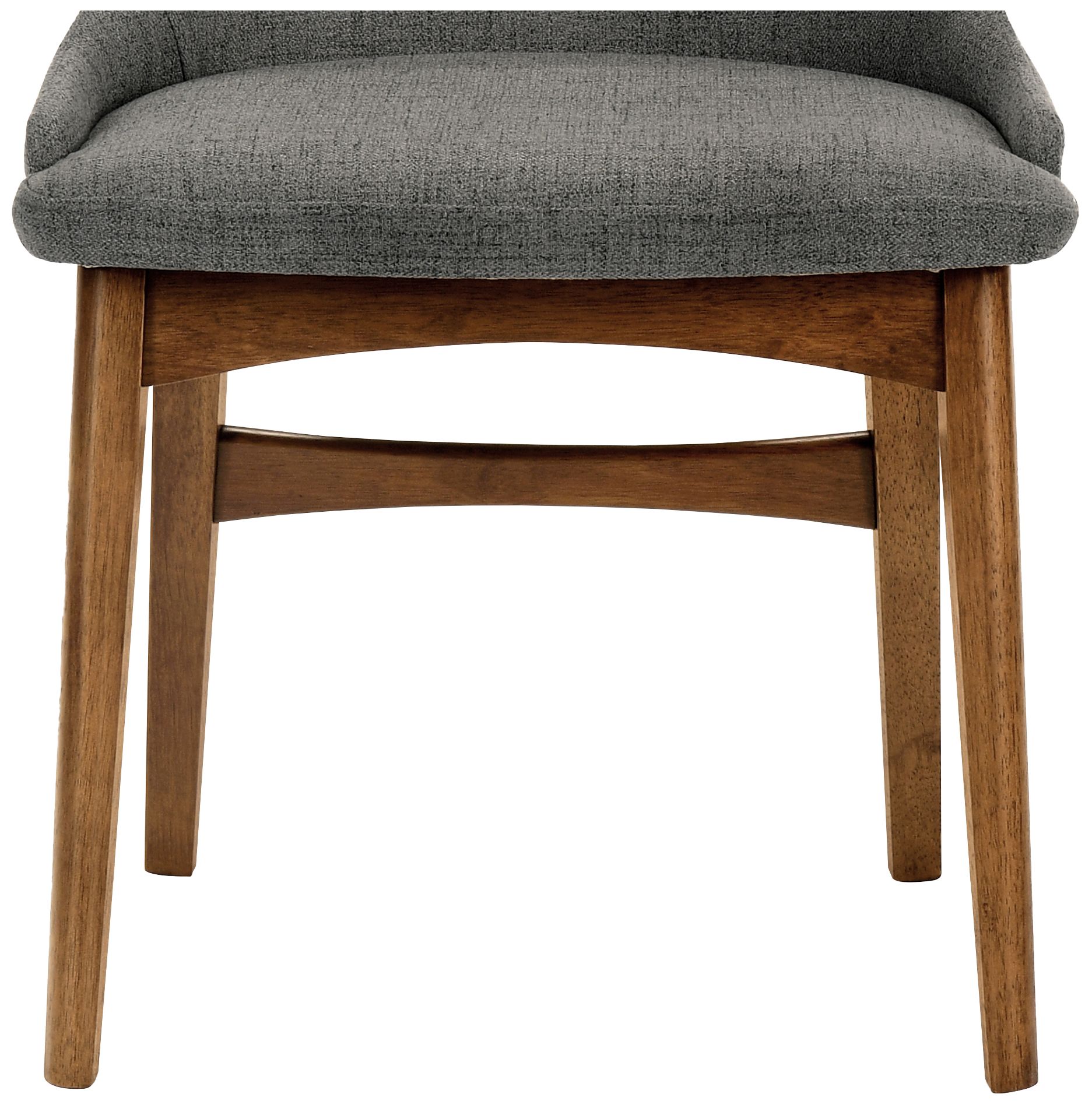 Armen Living Azalea 21" Wide Walnut and Charcoal Dining Chair Set of 2