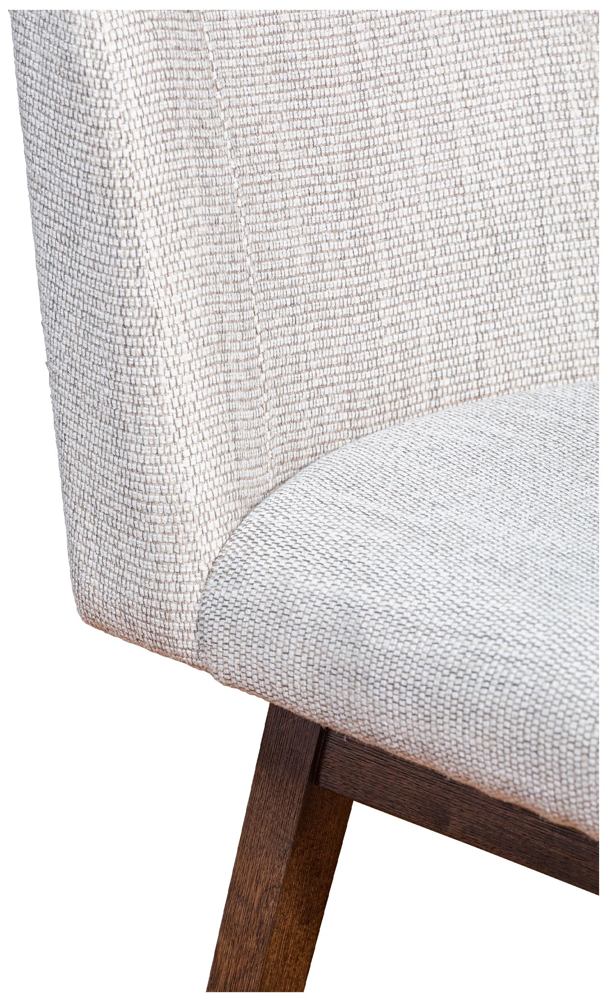 Image 7 Armen Living Basila 30" Brown Oak Beige Fabric Swivel Barstool more views