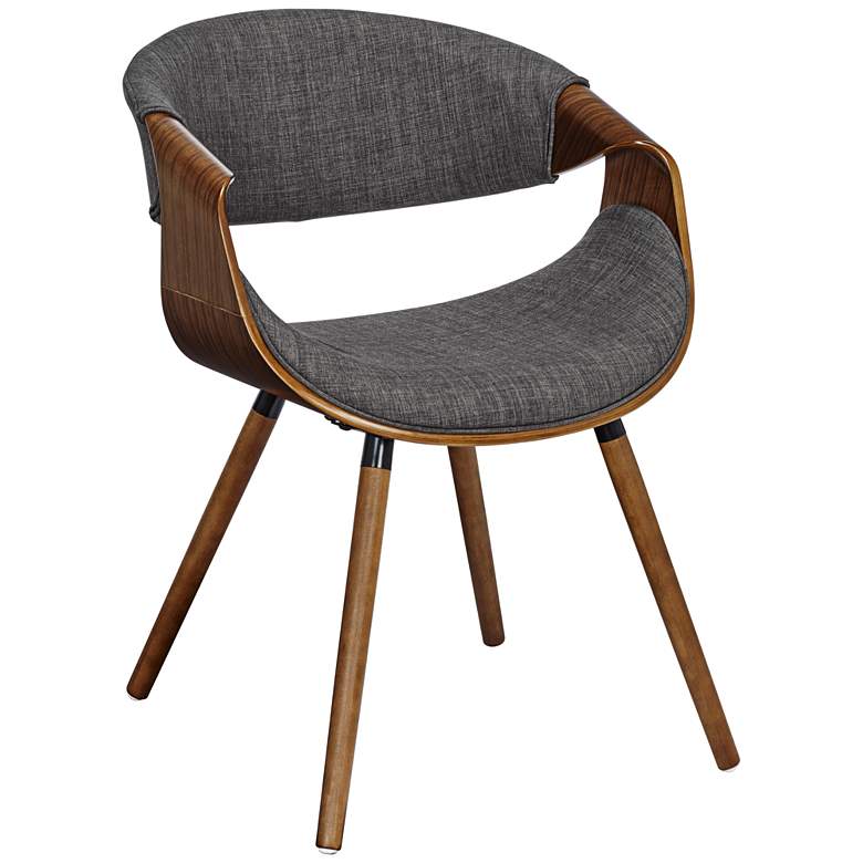 Image 2 Armen Living Butterfly 28" Charcoal Black Mid Century Modern Chair