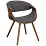 2_Armen Living Butterfly 28" Charcoal Black Mid Century Modern Chair
