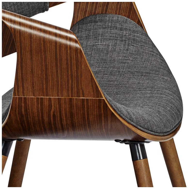Image 4 Armen Living Butterfly 28" Charcoal Black Mid Century Modern Chair more views