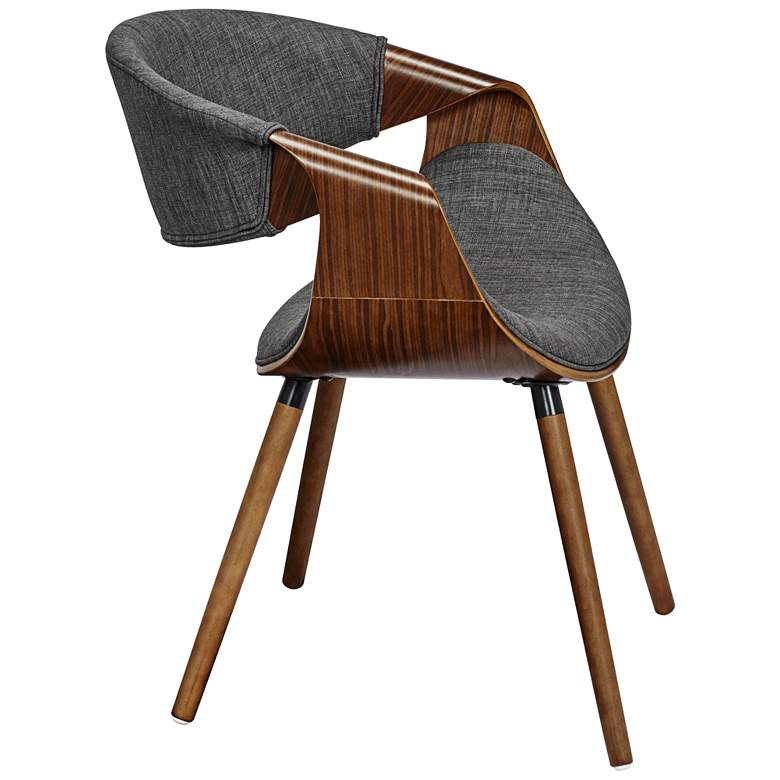 Image 6 Armen Living Butterfly 28" Charcoal Black Mid Century Modern Chair more views