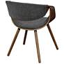 7_Armen Living Butterfly 28" Charcoal Black Mid Century Modern Chair more views