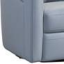 4_Armen Living Desi 32" Wide Dove Gray Leather Swivel Accent Chair more views