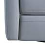 7_Armen Living Desi 32" Wide Dove Gray Leather Swivel Accent Chair more views