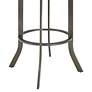 6_Armen Living Edy 23 1/2" Wide Black Faux Leather Swivel Counter Stool more views