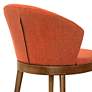 5_Armen Living Juno 24" Wide Modern Orange Fabric Dining Chairs Set of 2 more views