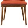 6_Armen Living Juno 24" Wide Modern Orange Fabric Dining Chairs Set of 2 more views