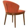 7_Armen Living Juno 24" Wide Modern Orange Fabric Dining Chairs Set of 2 more views