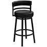 3_Armen Living Madrid 30 1/2" Ford Black Faux Leather Swivel Bar Stool
