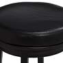 4_Armen Living Madrid 30 1/2" Ford Black Faux Leather Swivel Bar Stool more views