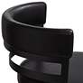 5_Armen Living Madrid 30 1/2" Ford Black Faux Leather Swivel Bar Stool more views