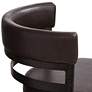 5_Armen Living Madrid 30" Ford Brown Faux Leather Swivel Bar Stool more views