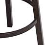 6_Armen Living Madrid 30" Ford Brown Faux Leather Swivel Bar Stool more views