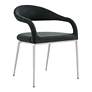 1_Armen Living Morgan 21" Wide Charcoal Black Dining Chairs Set of 2