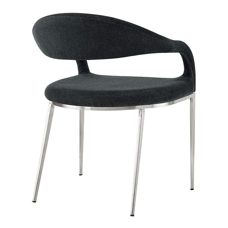 Image 2 Armen Living Morgan 21" Wide Charcoal Black Dining Chairs Set of 2 more views
