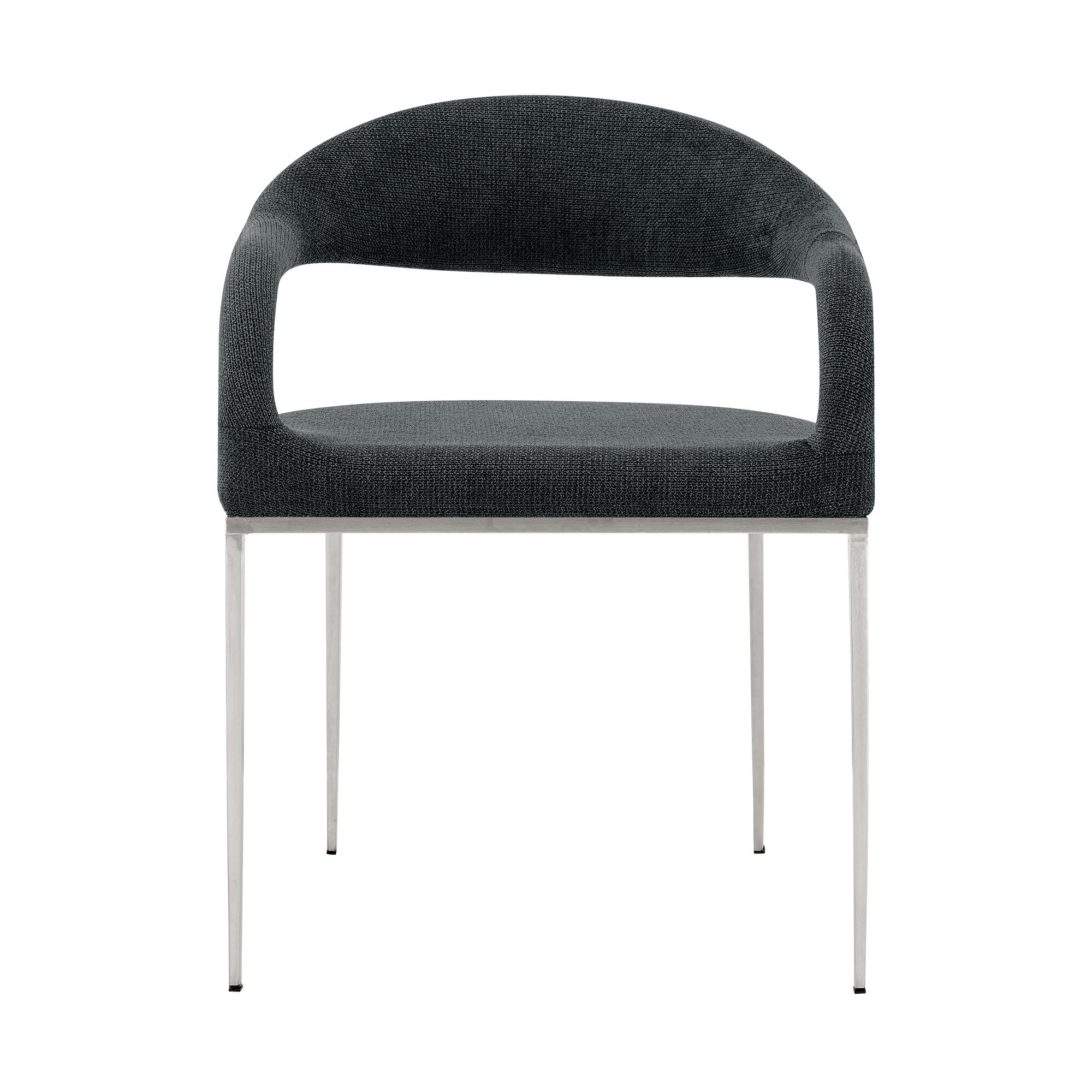 Image 4 Armen Living Morgan 21" Wide Charcoal Black Dining Chairs Set of 2 more views