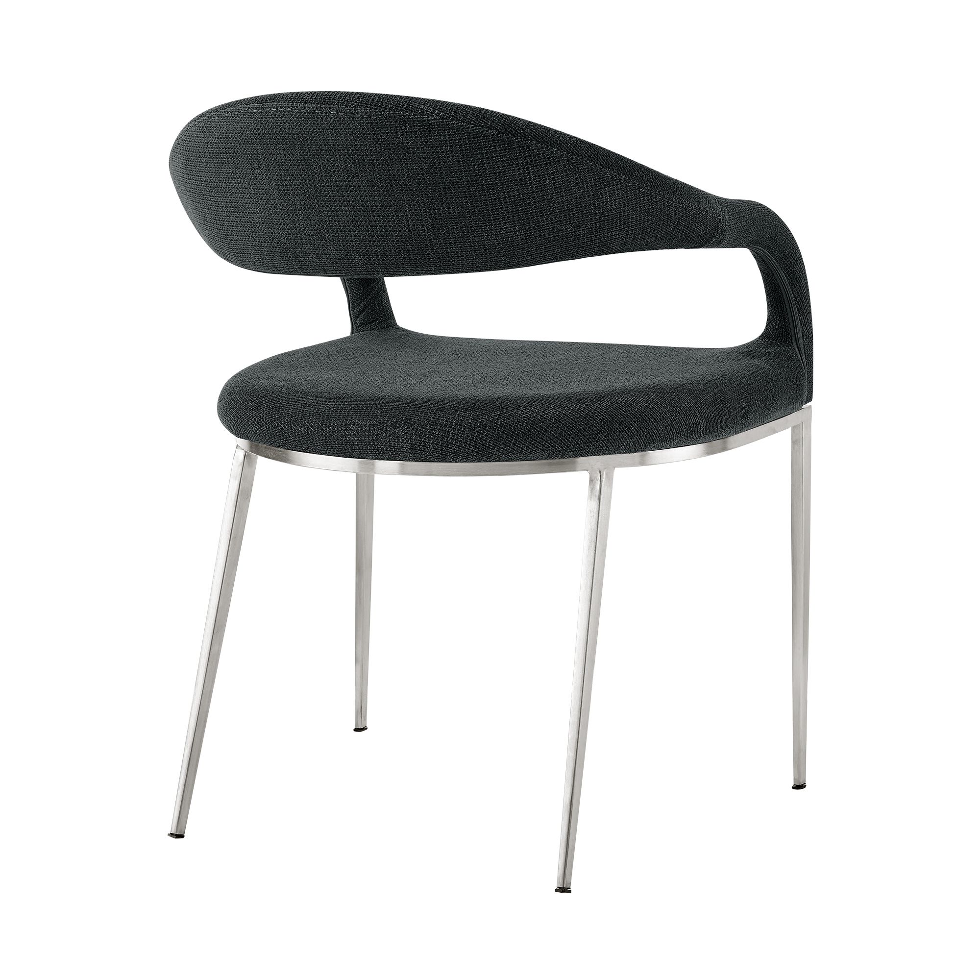 Image 5 Armen Living Morgan 21" Wide Charcoal Black Dining Chairs Set of 2 more views