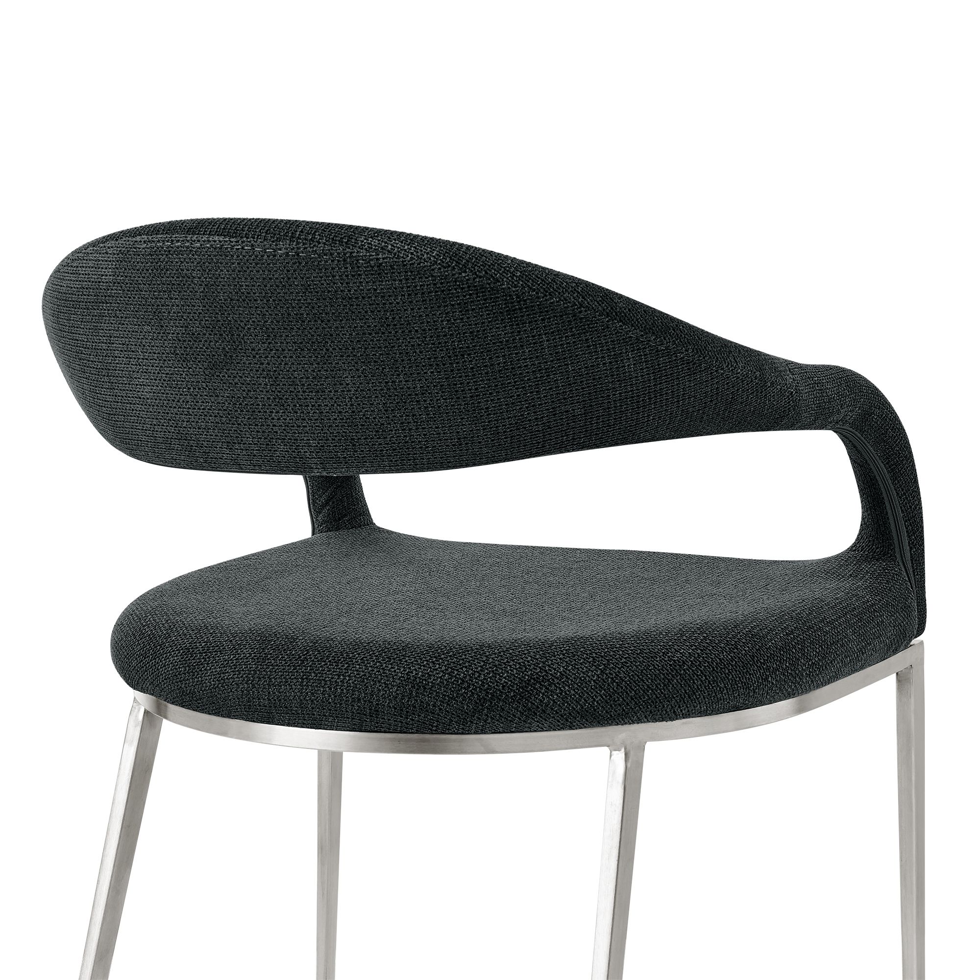 Image 7 Armen Living Morgan 21" Wide Charcoal Black Dining Chairs Set of 2 more views