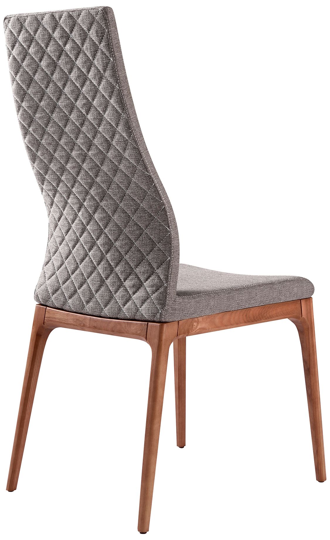 Image 4 Armen Living Parker 19" Wide Walnut and Gray Dining Chairs Set of 2 more views