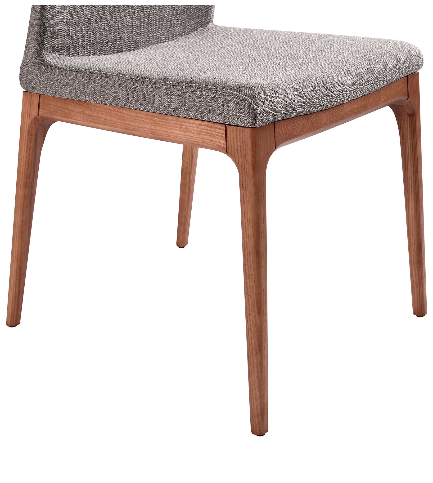 Image 7 Armen Living Parker 19" Wide Walnut and Gray Dining Chairs Set of 2 more views