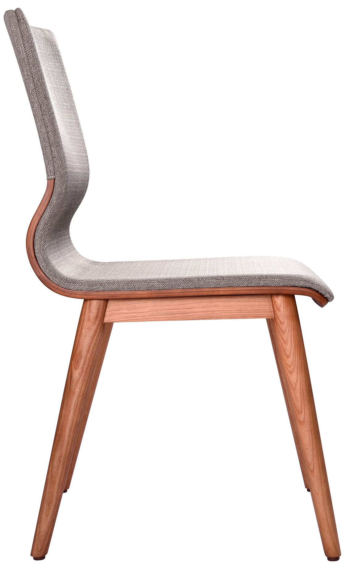 Image 5 Armen Living Robin 18 1/2" Wide Walnut and Gray Dining Chairs Set of 2 more views