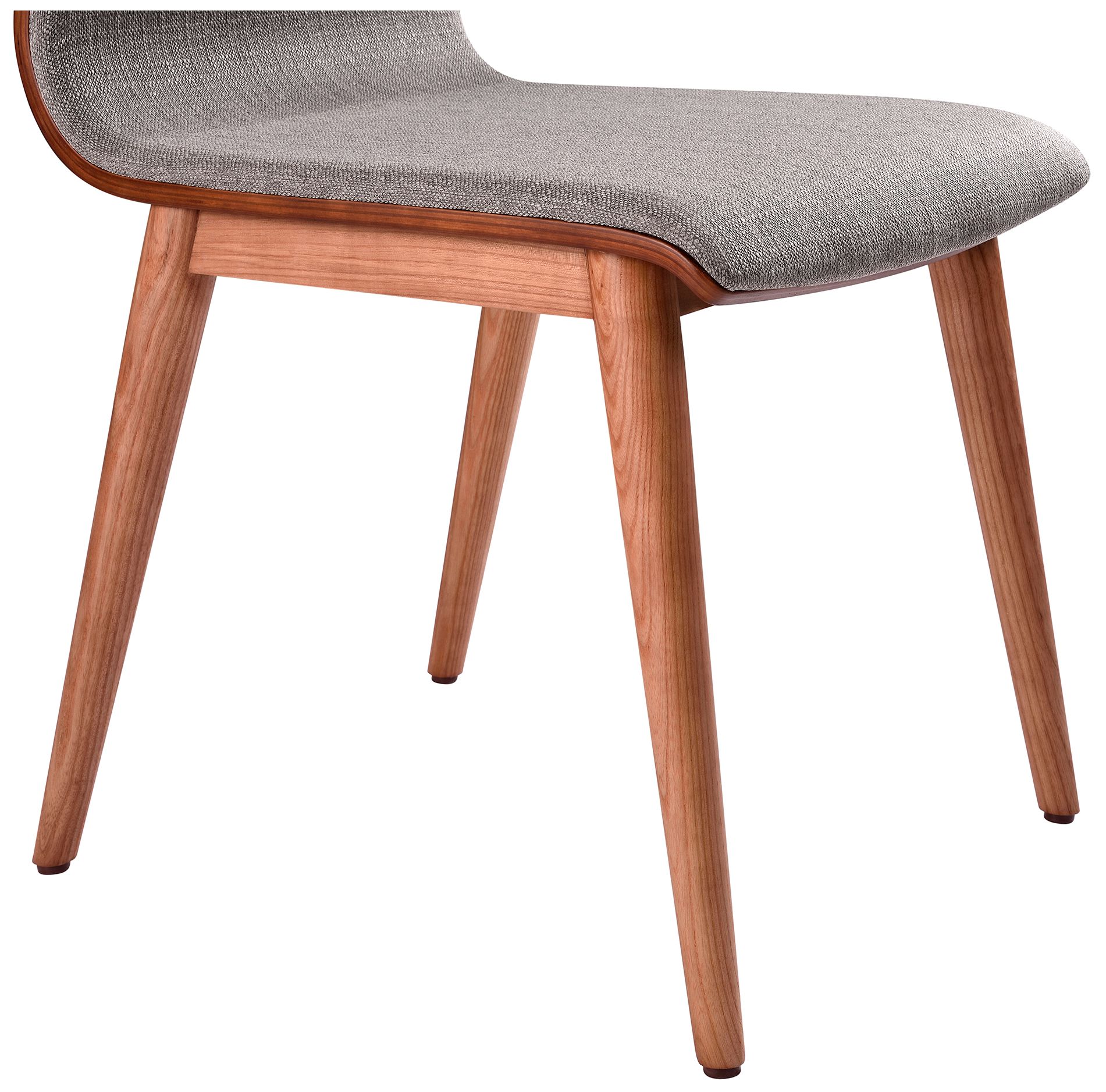 Image 7 Armen Living Robin 18 1/2" Wide Walnut and Gray Dining Chairs Set of 2 more views